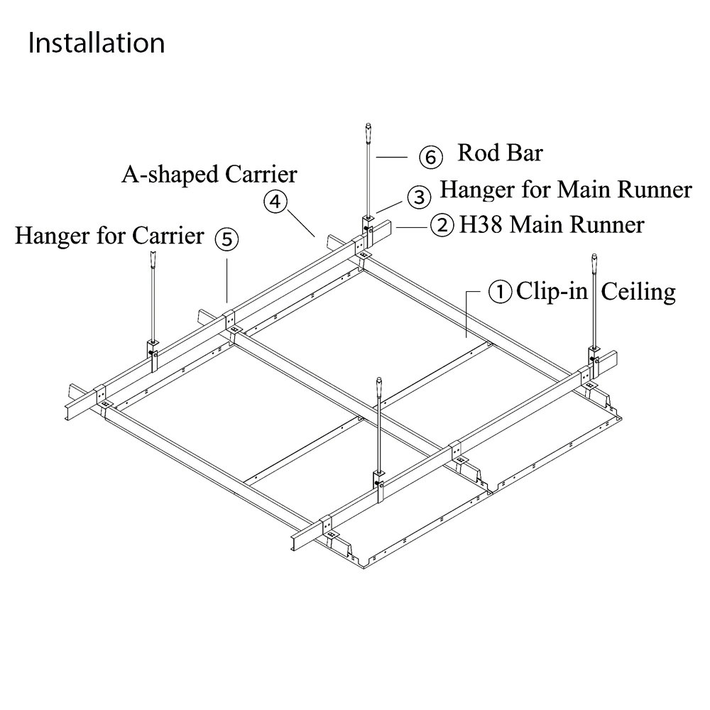 Custom Building Material Decorative Suspended Metal Ceiling 600X600 Fireproof Aluminum Ceiling